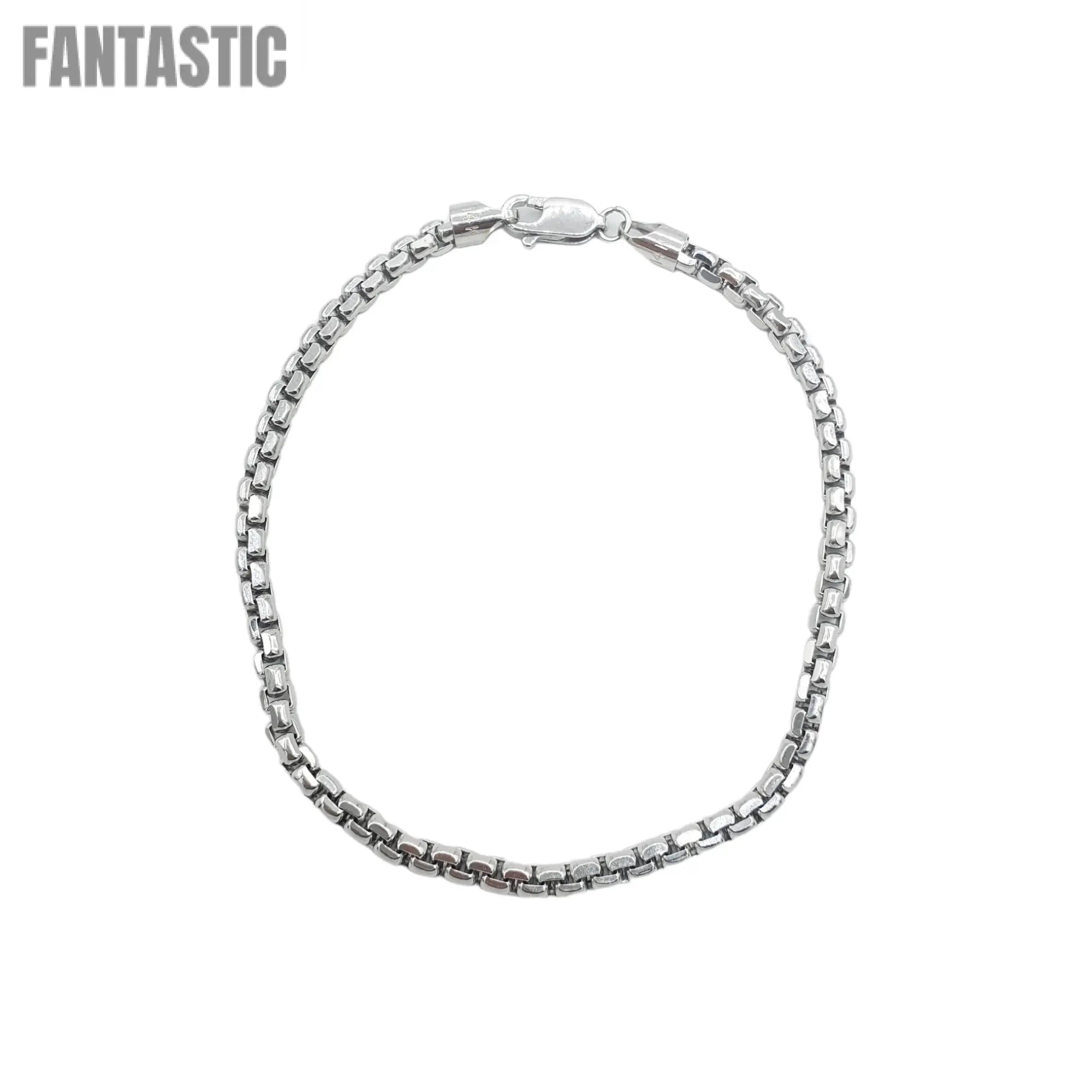 14K Gold - Hollow Box Bracelet Fantastic NYC