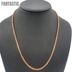 14K Gold- Hollow Box Chain (Rose Gold) Fantastic NYC