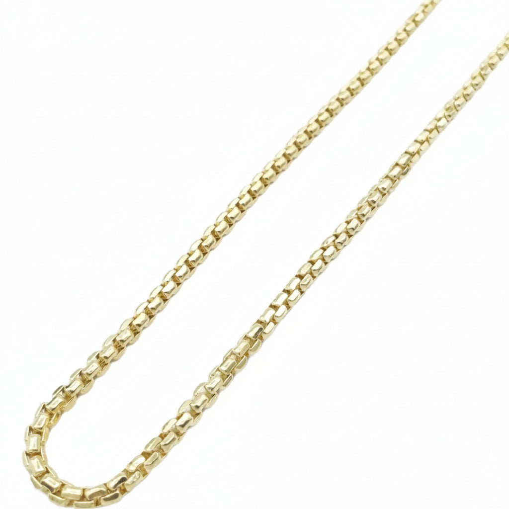 14K Gold- Hollow Box Chain (Yellow Gold) - Fantastic Jewelry NYC LLC