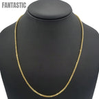 14K Gold- Hollow Box Chain (Yellow Gold) - Fantastic Jewelry NYC LLC