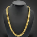 14K Yellow Gold Hollow Franco Chain – 3.9 mm, 28 in