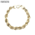14K Gold- Hollow Rope Bracelet