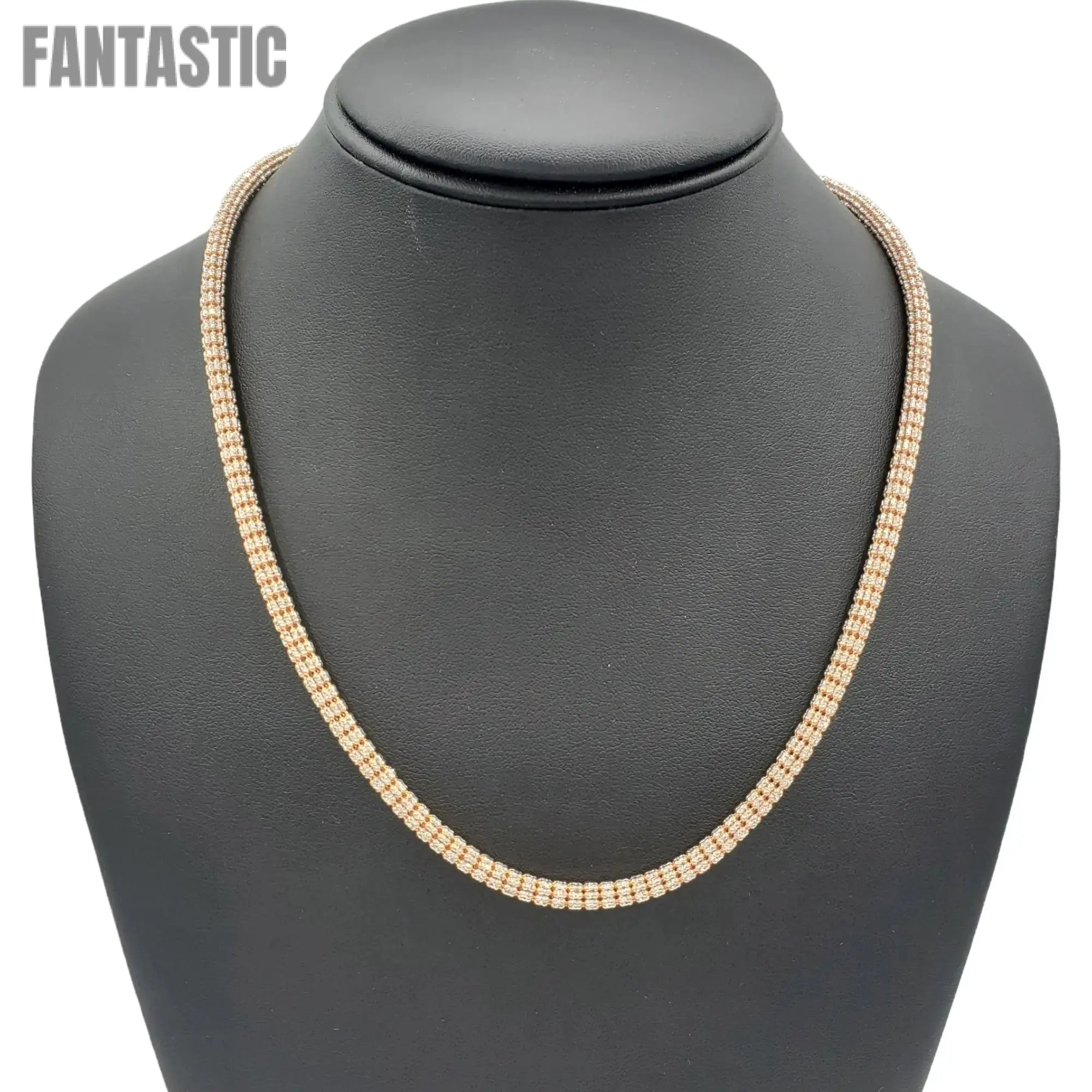 14K Gold- Ice Chain (Rose Gold) - Fantastic Jewelry NYC LLC