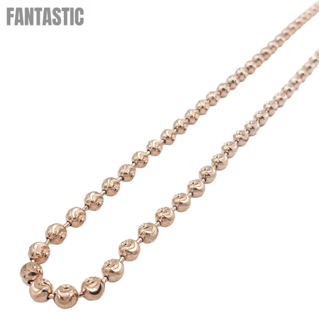 14K Gold- Moon Cut Chain (Rose Gold) Fantastic NYC