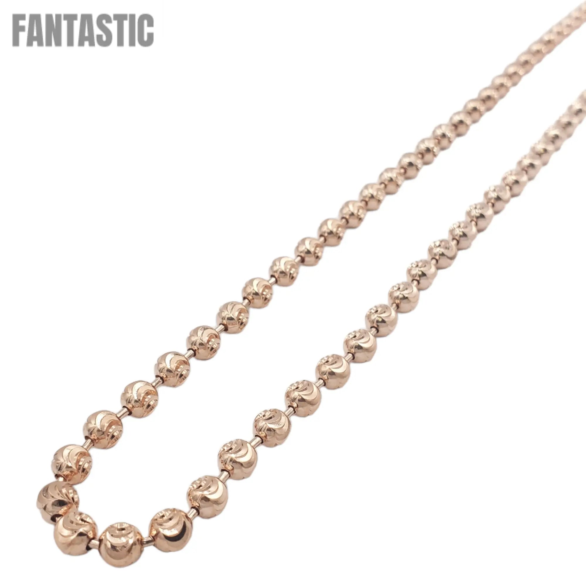14K Gold- Moon Cut Chain (Rose Gold) Fantastic NYC