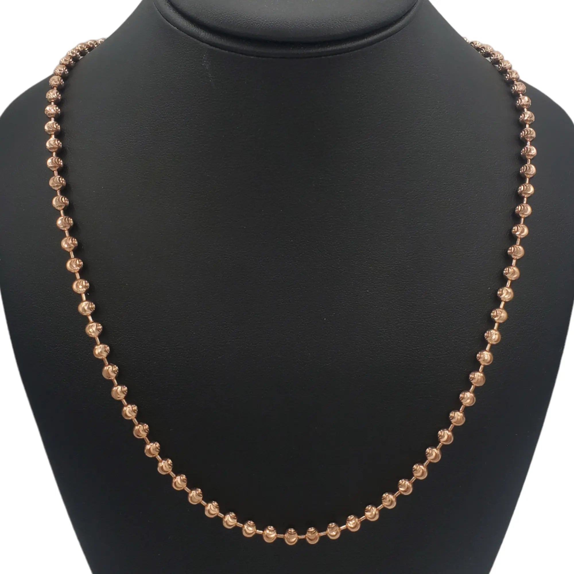 14K Gold- Moon Cut Chain (Rose Gold) Fantastic NYC