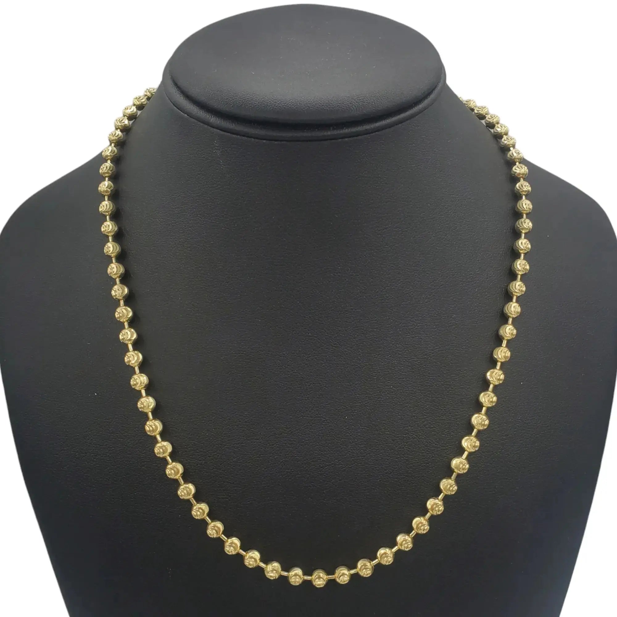14K Gold- Moon Cut Chain (Yellow Gold) - Fantastic Jewelry NYC LLC