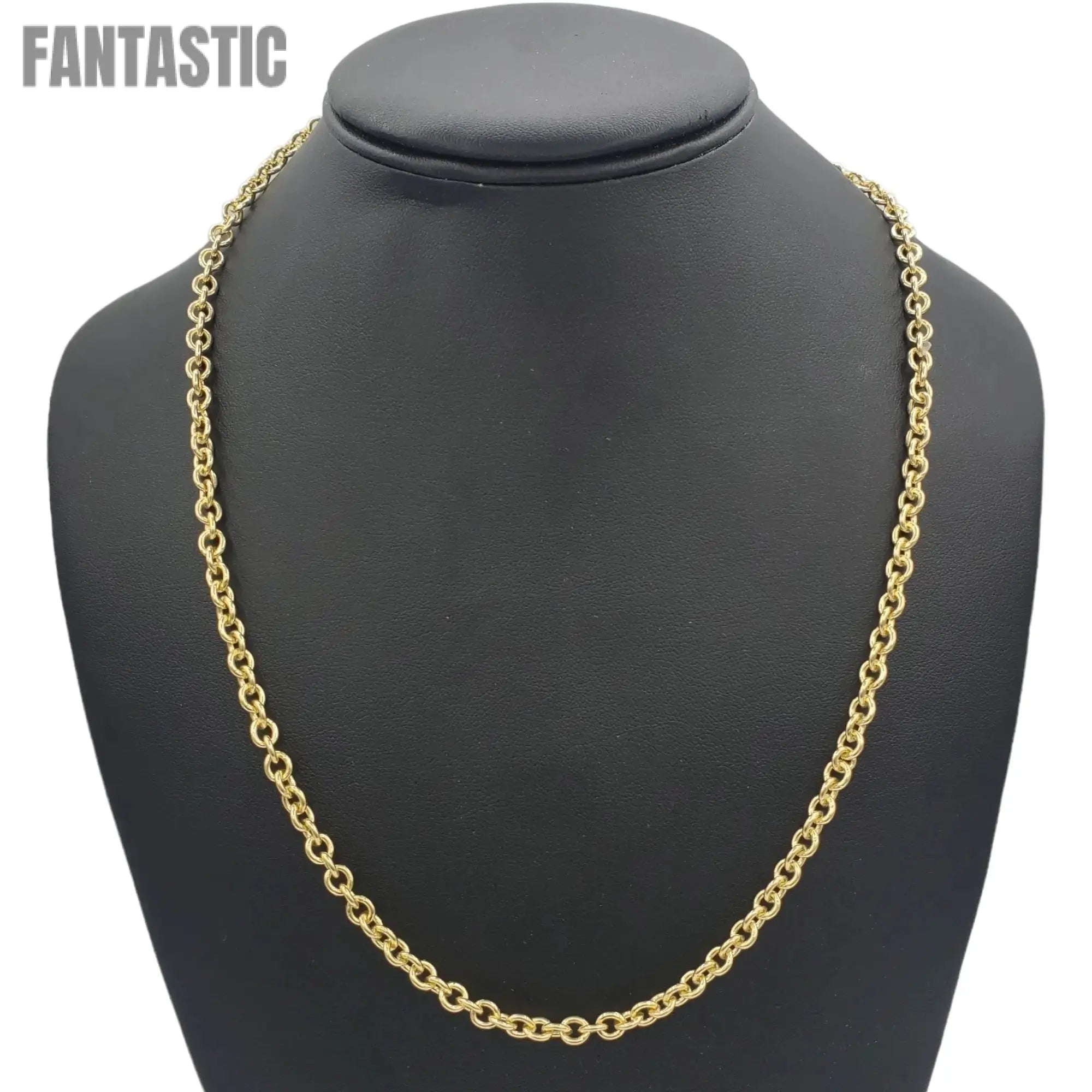 14K Gold- Rolo Chain (Yellow Gold) - Fantastic Jewelry NYC LLC