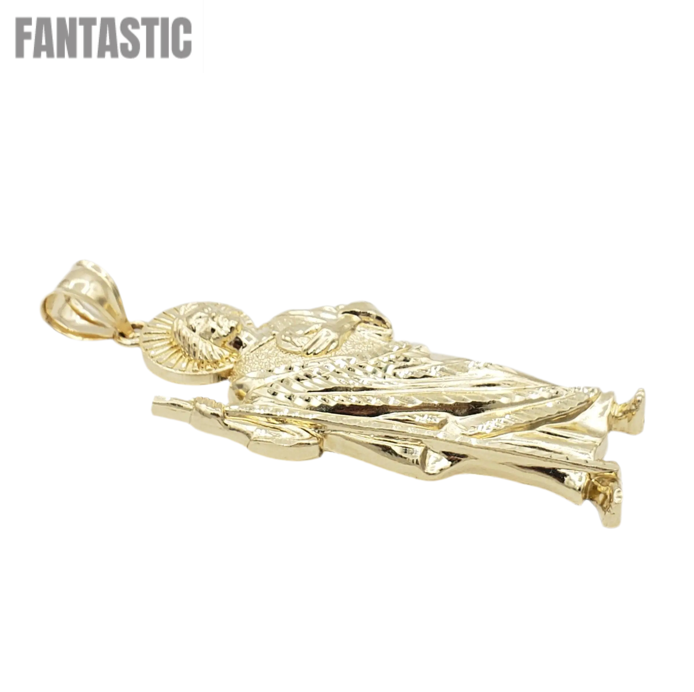 14K Gold- Saint Jude Pendant Fantastic Jewelry NYC