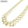 14K Gold - Solid Cuban Link (Curb Cuban) Chain