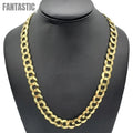 14K Solid Gold Curb Cuban Link Chain – 2.5–11 mm