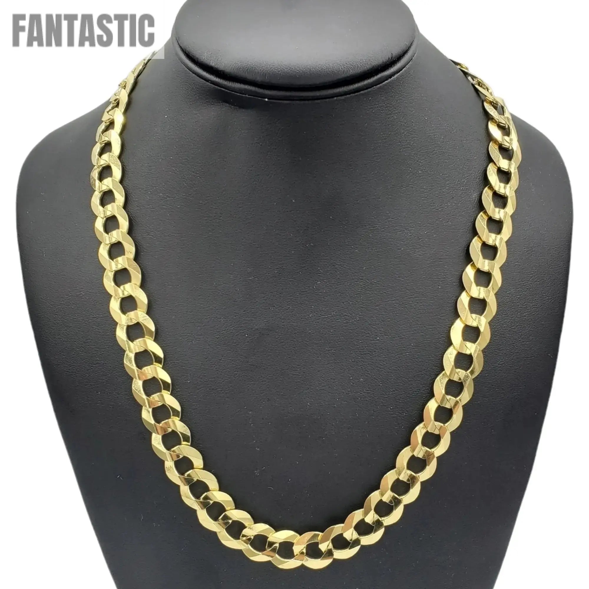14K Gold - Solid Cuban Link (Curb Cuban) Chain - Fantastic Jewelry NYC LLC