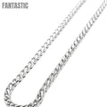 14K Solid Franco Chain – White Gold