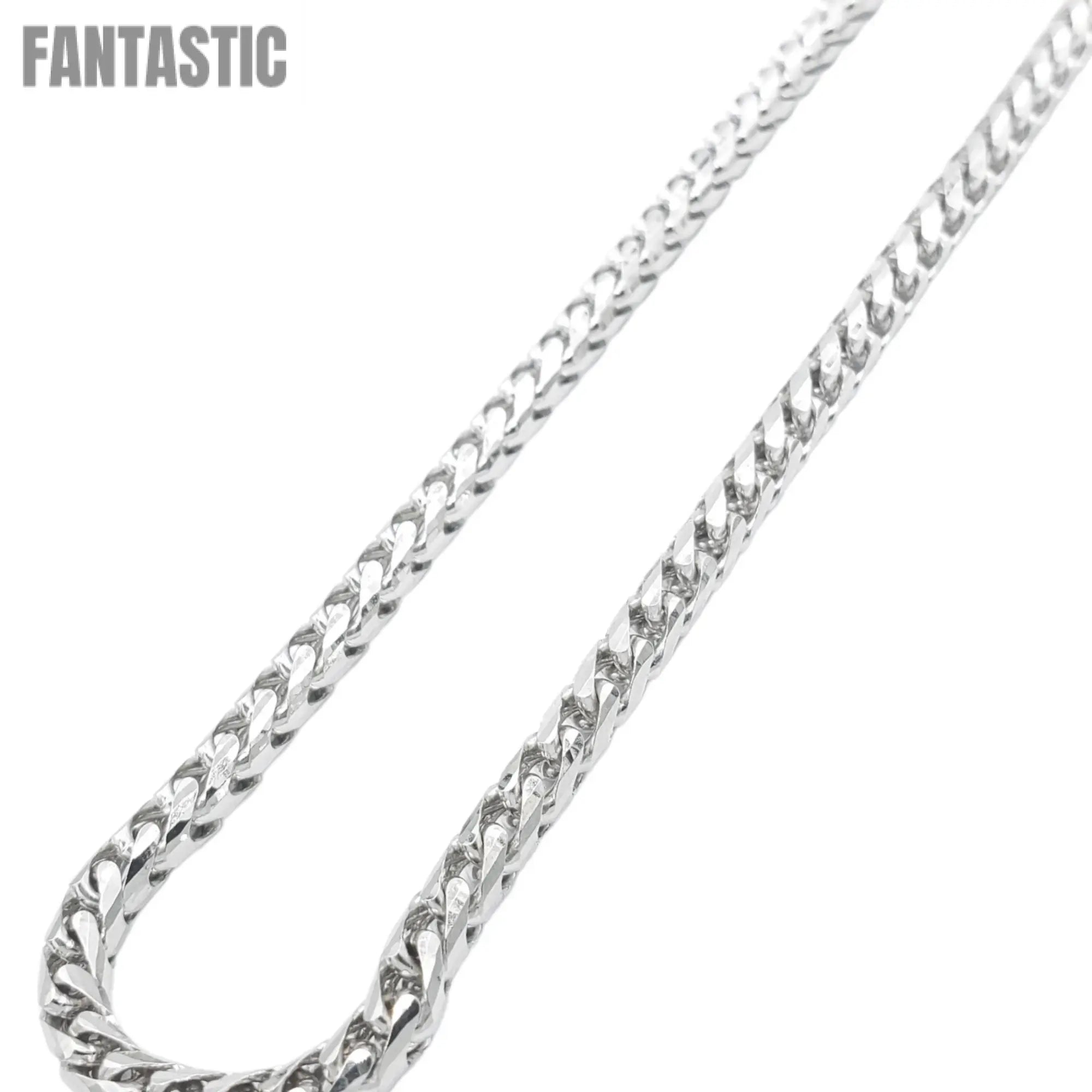 14K Gold- Solid Franco Chain (White Gold) Fantastic NYC
