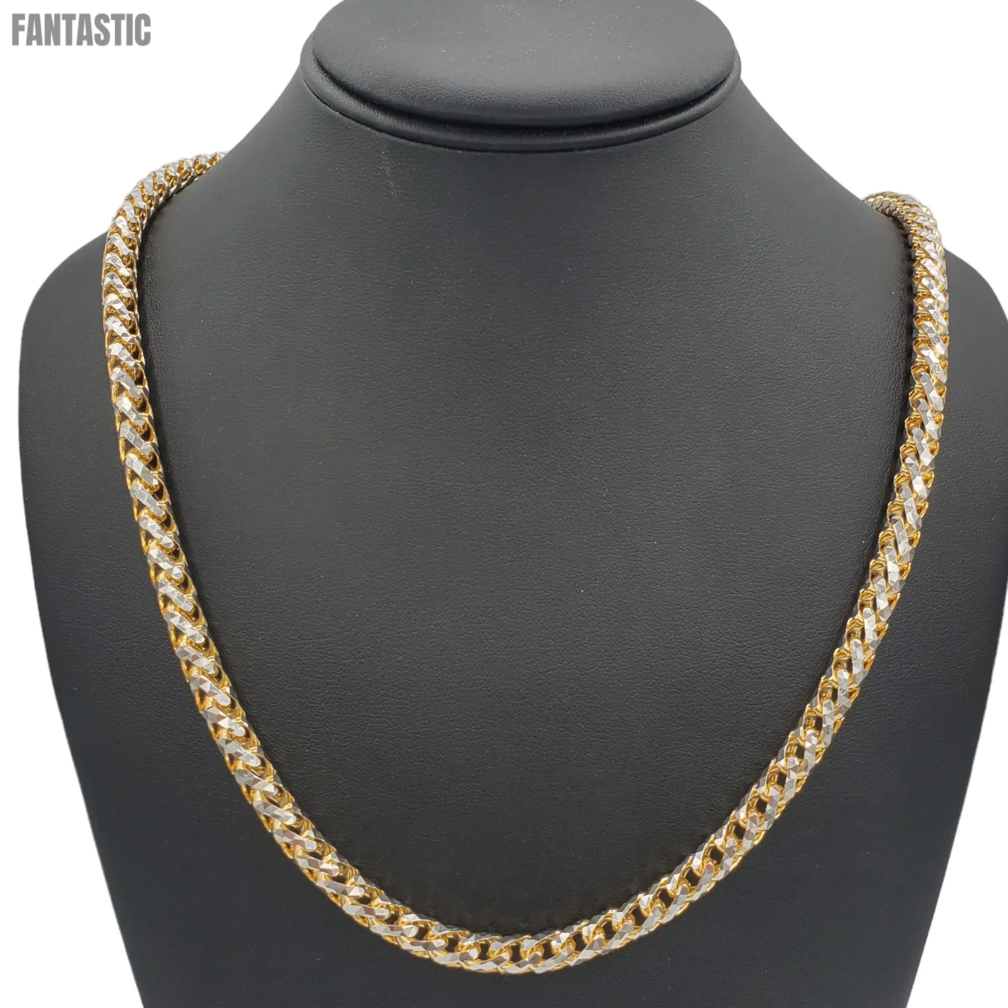 14K Gold- Solid Franco Diamond Cut (Pave) Chain Fantastic NYC