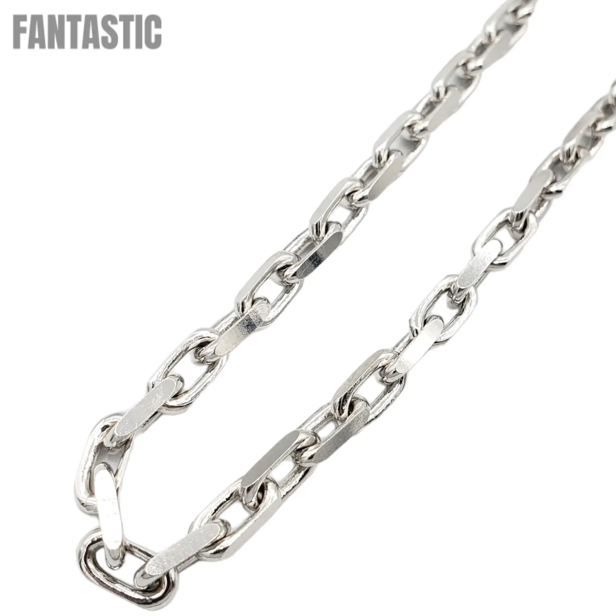 14K Gold- Solid Hermes Link Chain (White Gold) Fantastic NYC