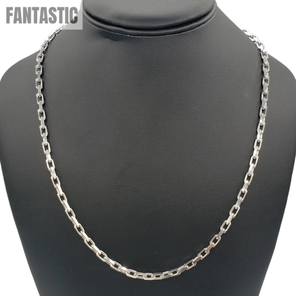14K Gold- Solid Hermes Link Chain (White Gold) Fantastic NYC