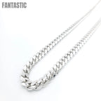 14K Gold- Solid Miami Cuban Chain (White Gold) Fantastic NYC