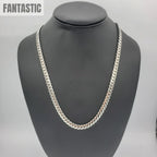 14K Gold- Solid Miami Cuban Chain (White Gold) Fantastic NYC