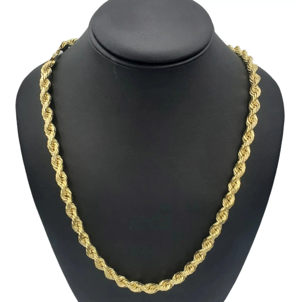 14K Gold- Solid Rope Chain (Yellow Gold) - Fantastic Jewelry NYC LLC
