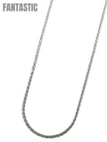 14K Solid Wheat Chain – White Gold