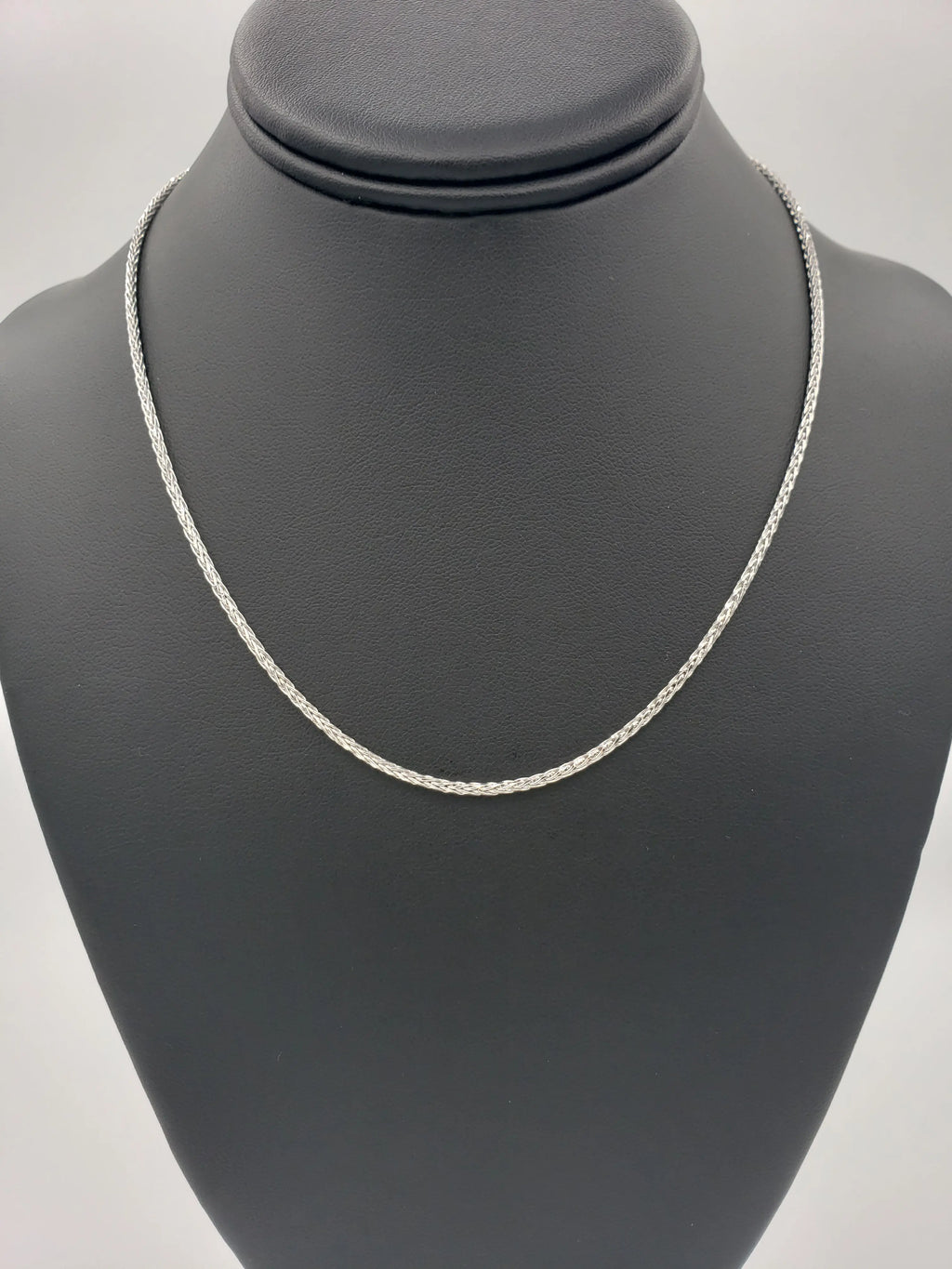 14K Gold- Solid Wheat Chain (White Gold) Fantastic NYC