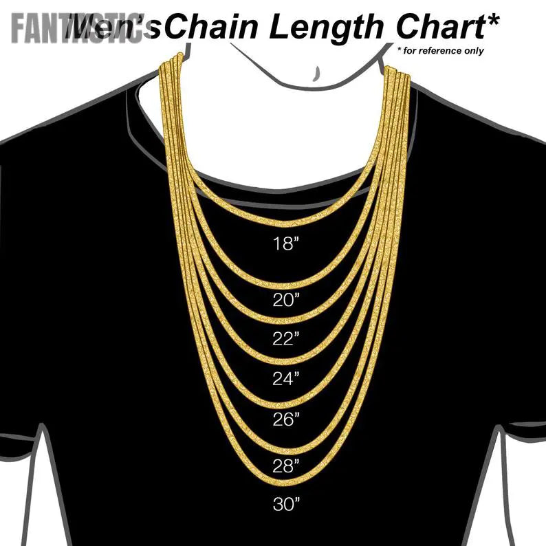 14K Gold- Solid Wheat Chain (White Gold) Fantastic NYC