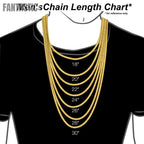14K Gold- Solid Wheat Chain (White Gold) Fantastic NYC