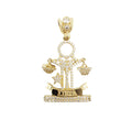 Colgante de oro de 14 quilates - Zodíaco "Libra"