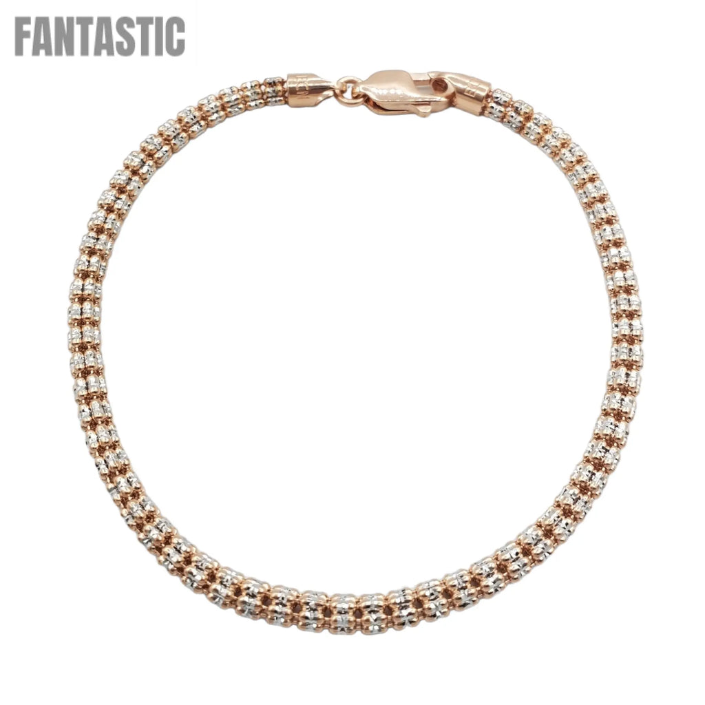 14K Rose Gold- Ice Bracelet Fantastic NYC