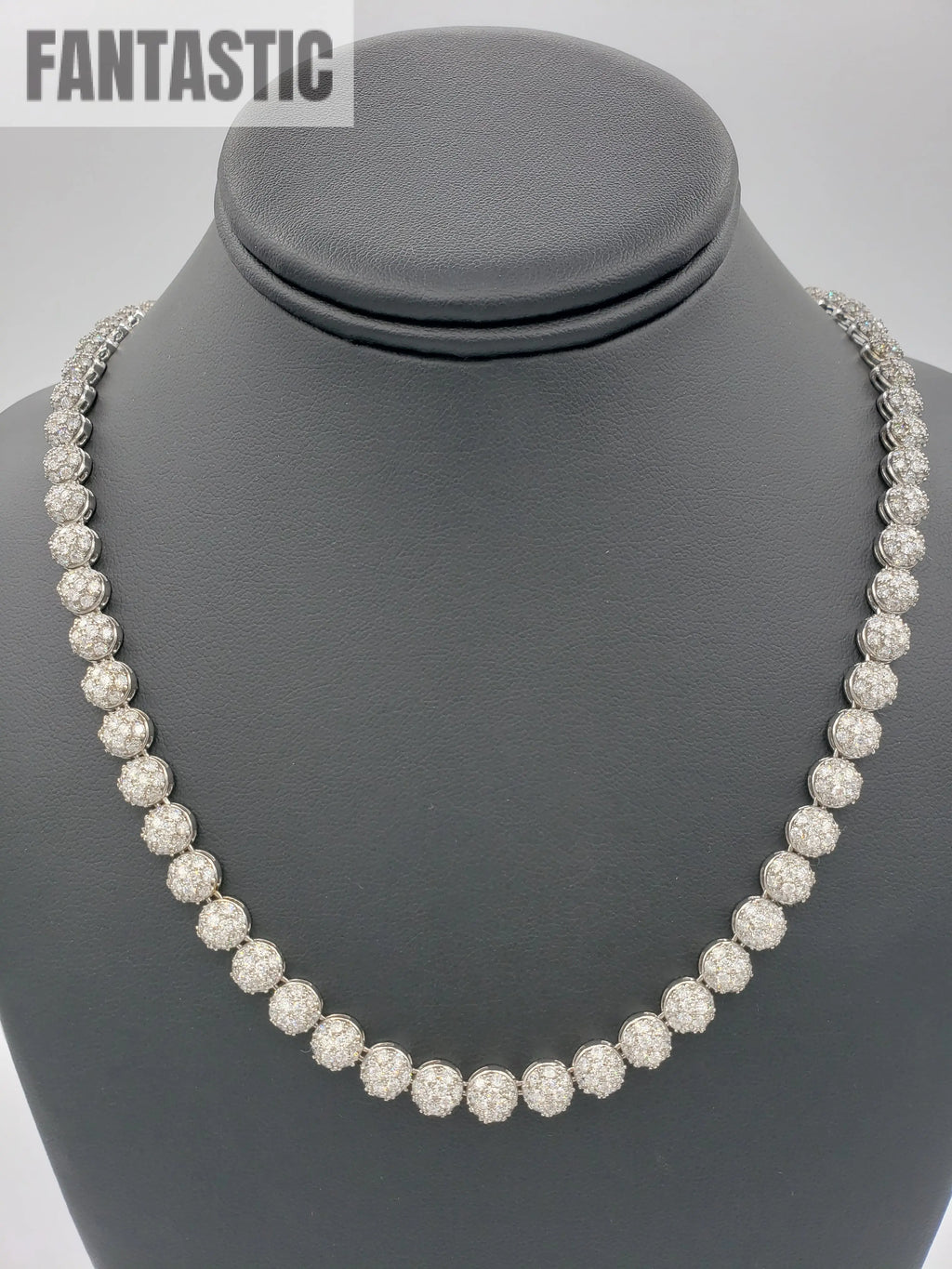 14K White Gold- Diamond DC Chain Fantastic NYC
