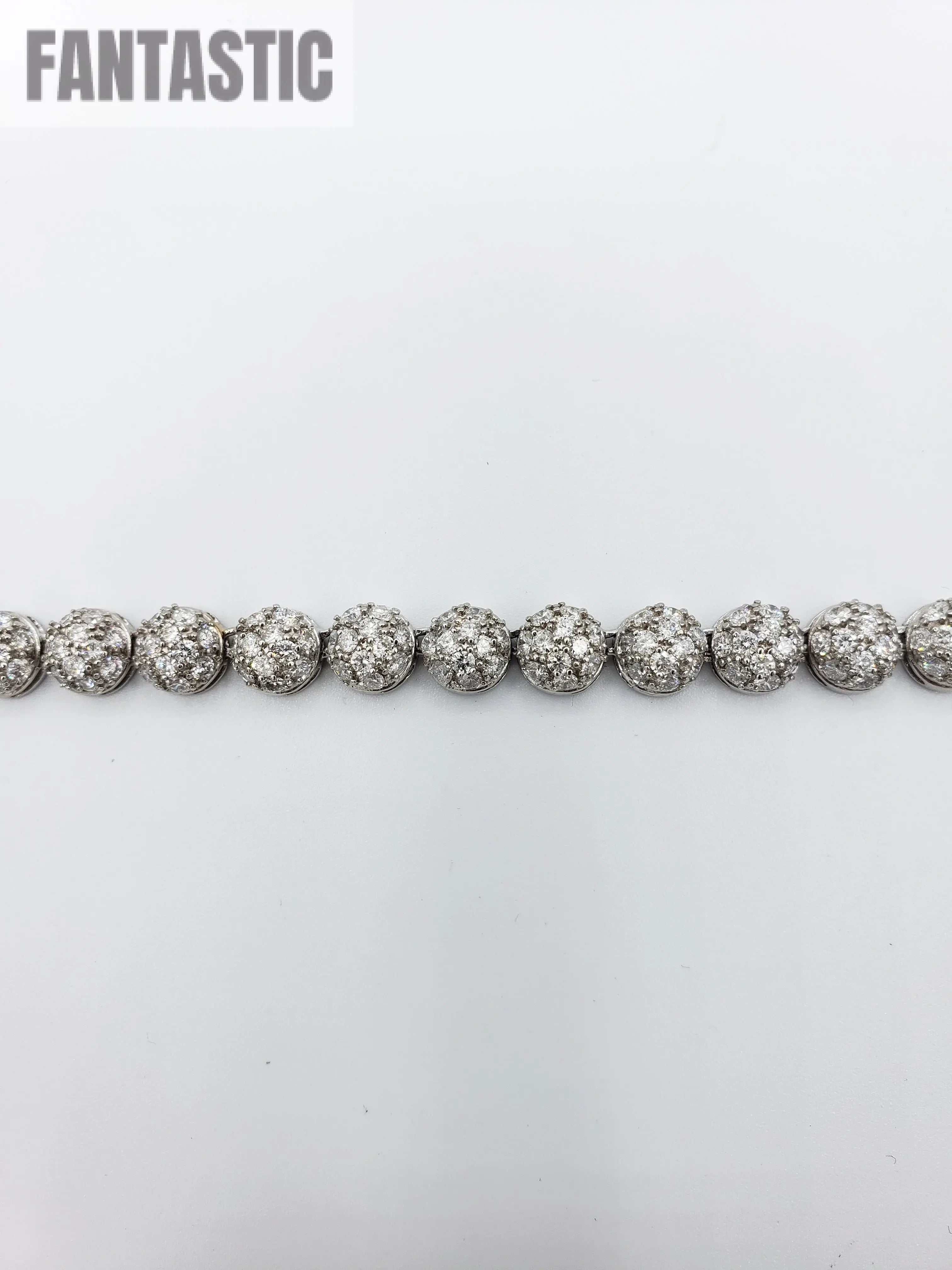 14K White Gold- Diamond DC Chain Fantastic NYC