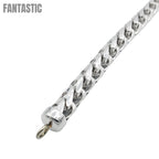 14K White Gold- Franco Bracelet (Solid) Fantastic NYC