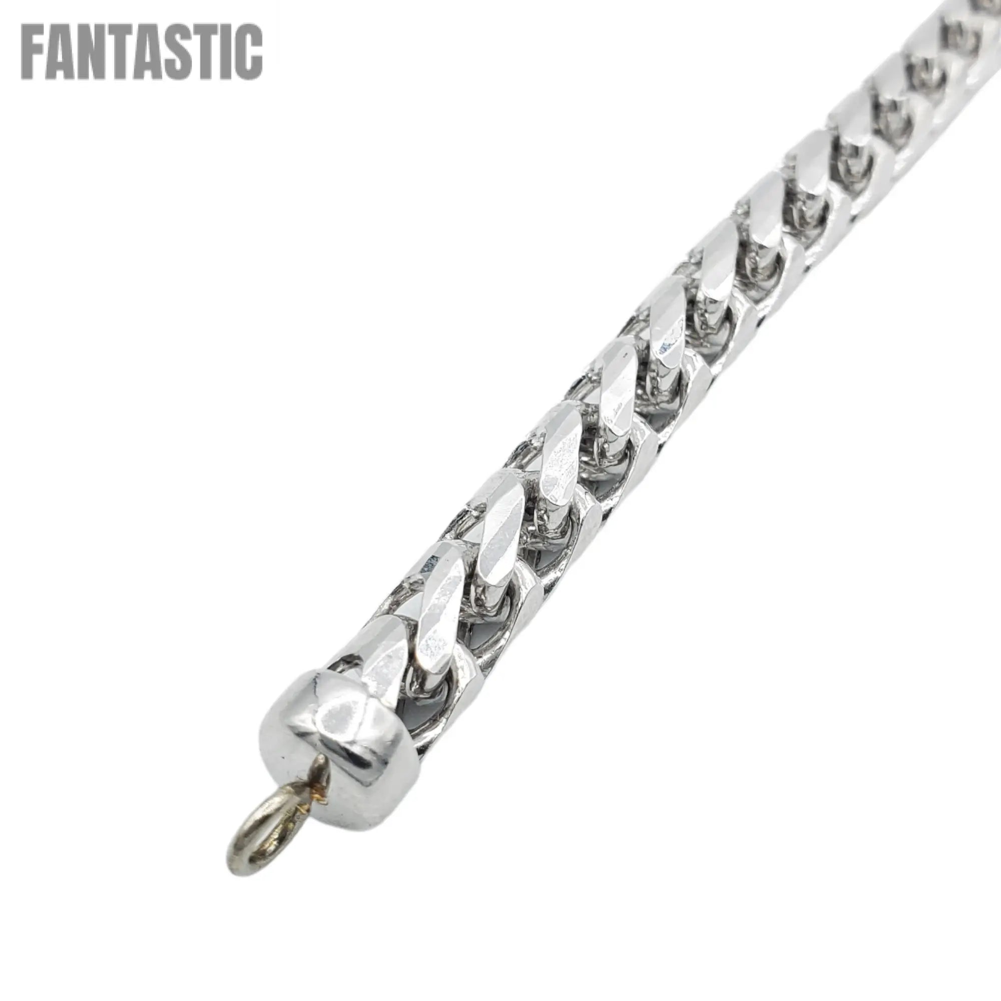 14K White Gold- Franco Bracelet (Solid) Fantastic NYC