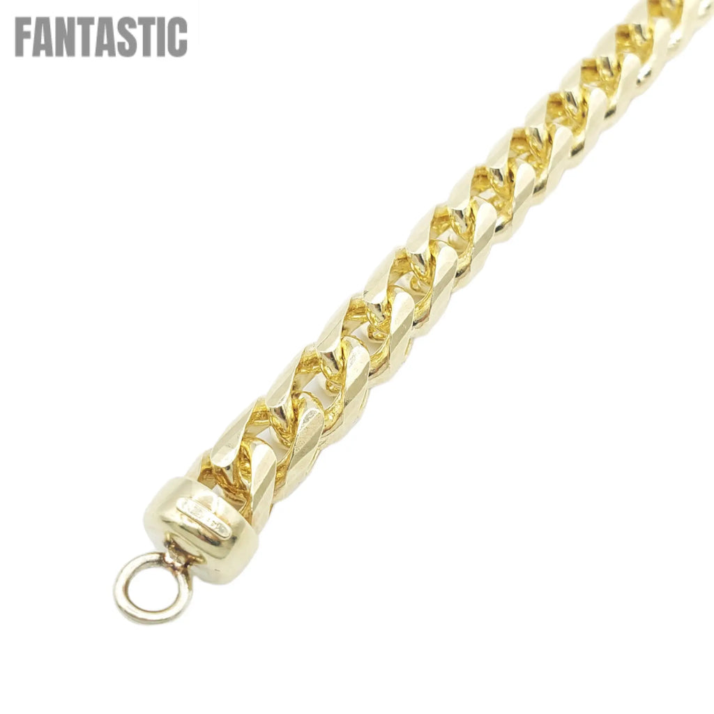 14K Yellow Gold- Franco Bracelet (Solid) Fantastic NYC