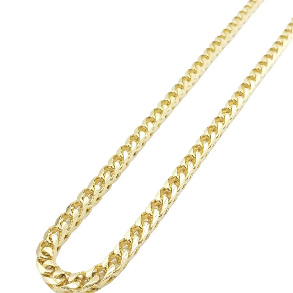 14K Yellow Gold Franco Chain – Real Gold Chain for Men - Fantastic Jewelry NYC LLC