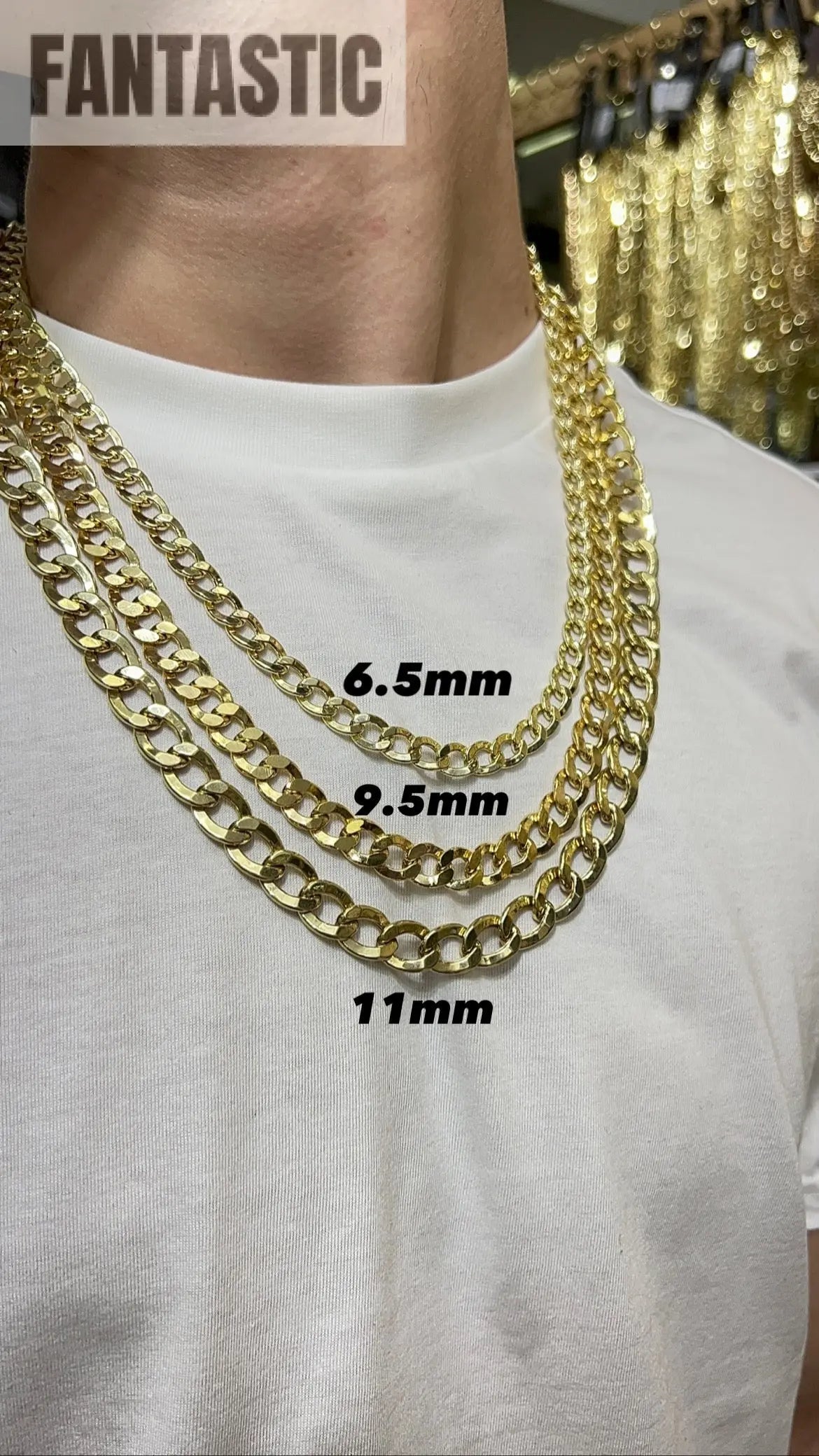 14K Yellow Gold - Hollow Curb Bracelet Fantastic NYC