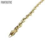 14K Yellow Gold- Solid Rope Bracelet Fantastic NYC