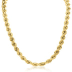 10K Gold Hollow Rope Chain Fantastic Jewelry NYC