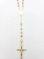 14K Gold- Rosary Chain Tri-Color