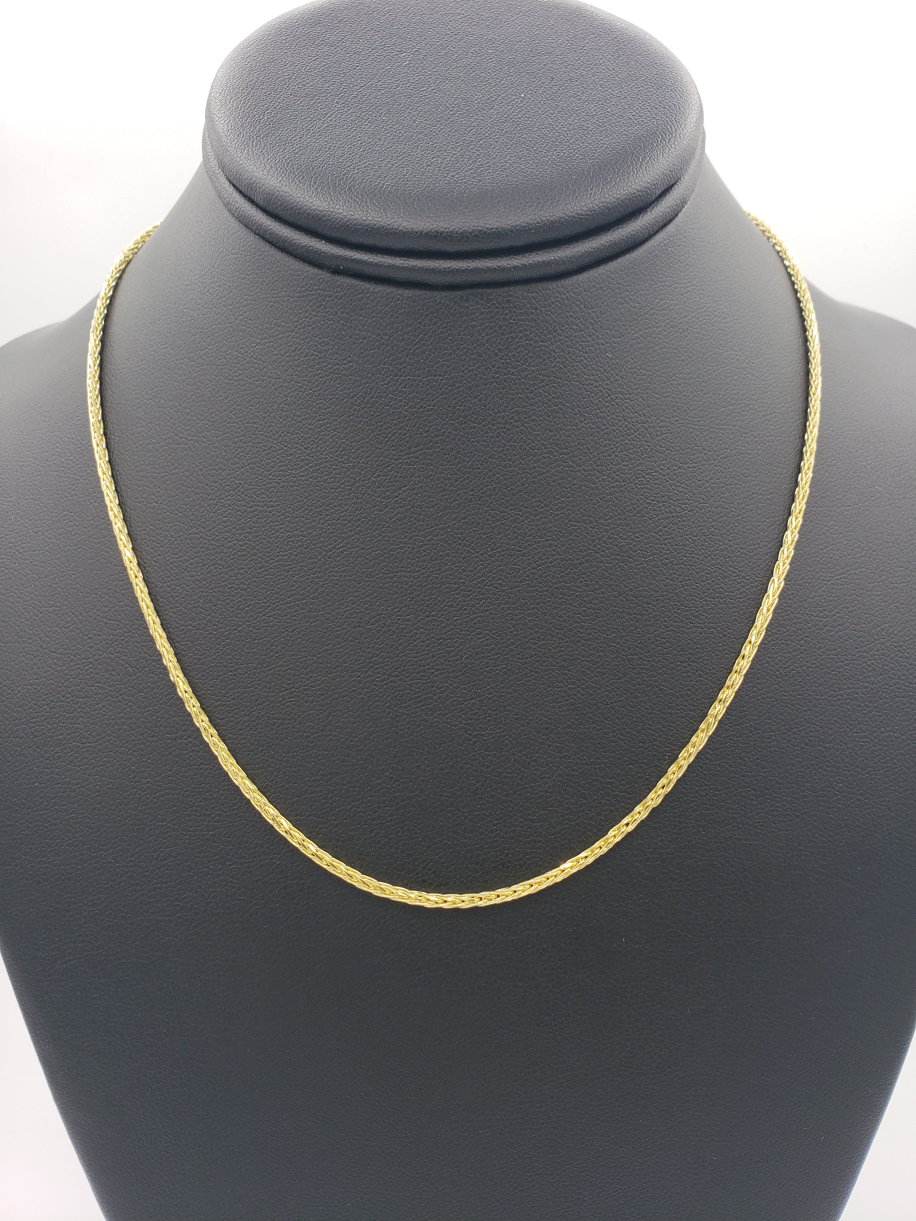 14K Gold- Solid Wheat Chain (Yellow Gold) Fantastic NYC