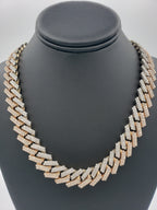 14K Gold- Diamond Miami Cuban Two-Tone Chain (325 Grams) Fantastic NYC