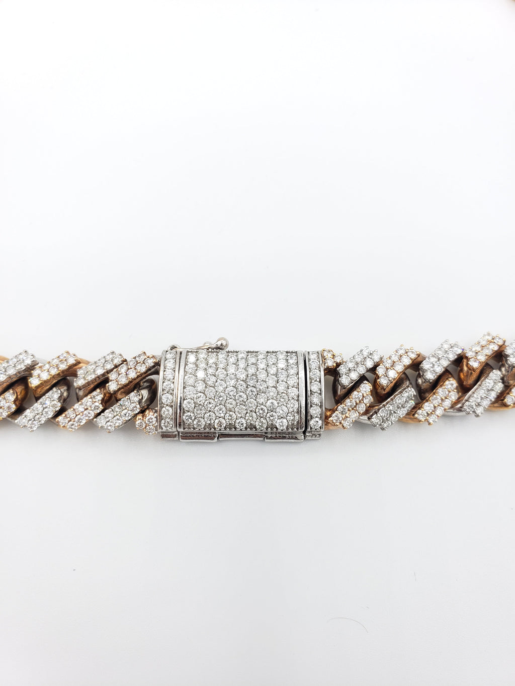 14K Gold- Diamond Miami Cuban Chain Tri-Color (264 Grams) Fantastic NYC