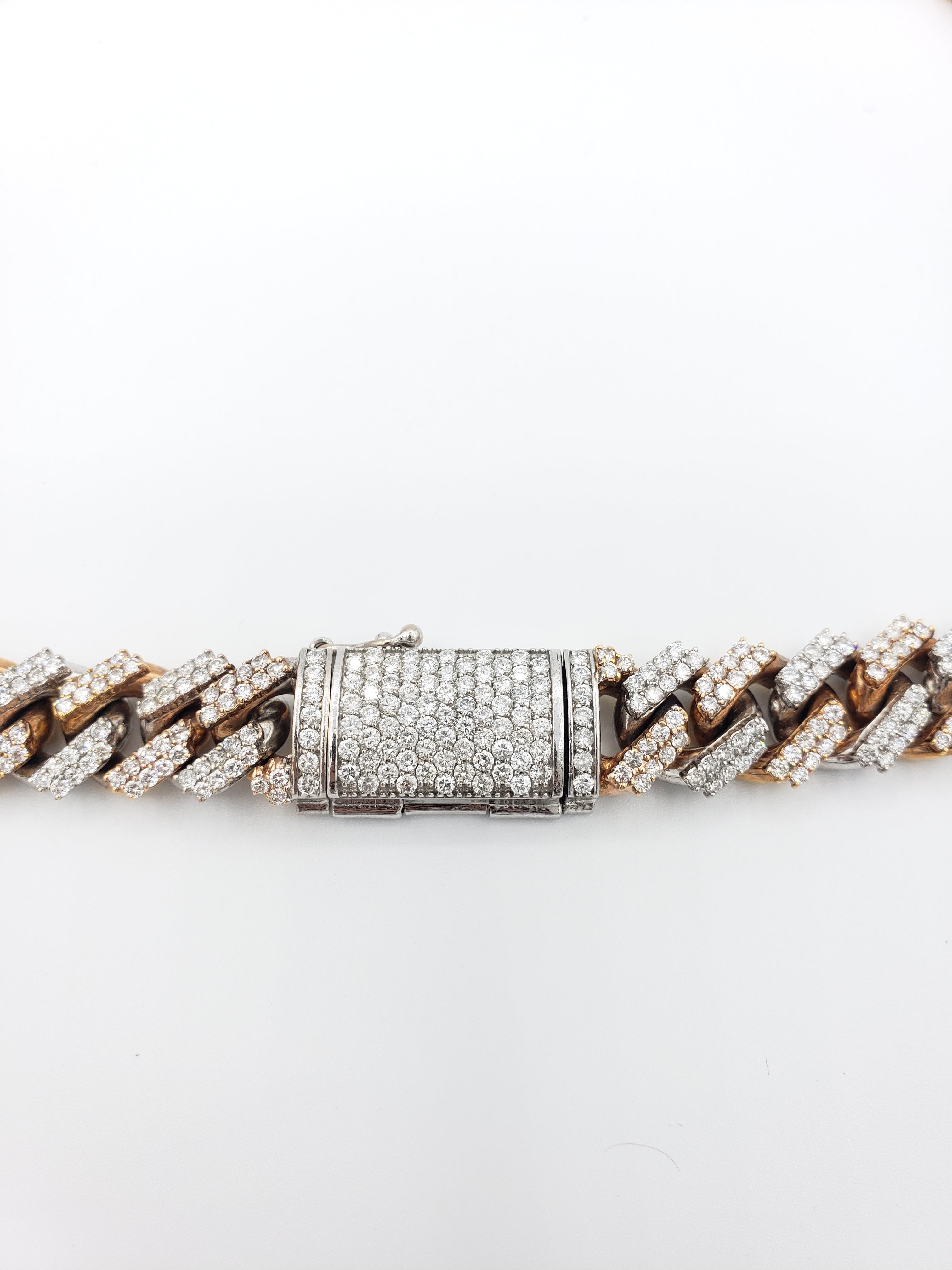 14K Gold- Diamond Miami Cuban Chain Tri-Color (264 Grams) Fantastic NYC