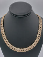 14K- Gold Diamond Miami Cuban Rose Gold Chain (185 Grams) Fantastic NYC