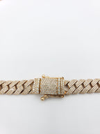 14K- Gold Diamond Miami Cuban Rose Gold Chain (185 Grams) Fantastic NYC