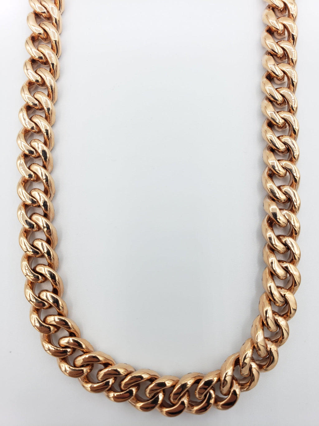 14K Gold- Diamond Miami Cuban Rose Gold Chain (93.3 Grams) Fantastic NYC