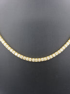14K Gold- Diamond Tennis Chain 36.7 Grams Fantastic NYC