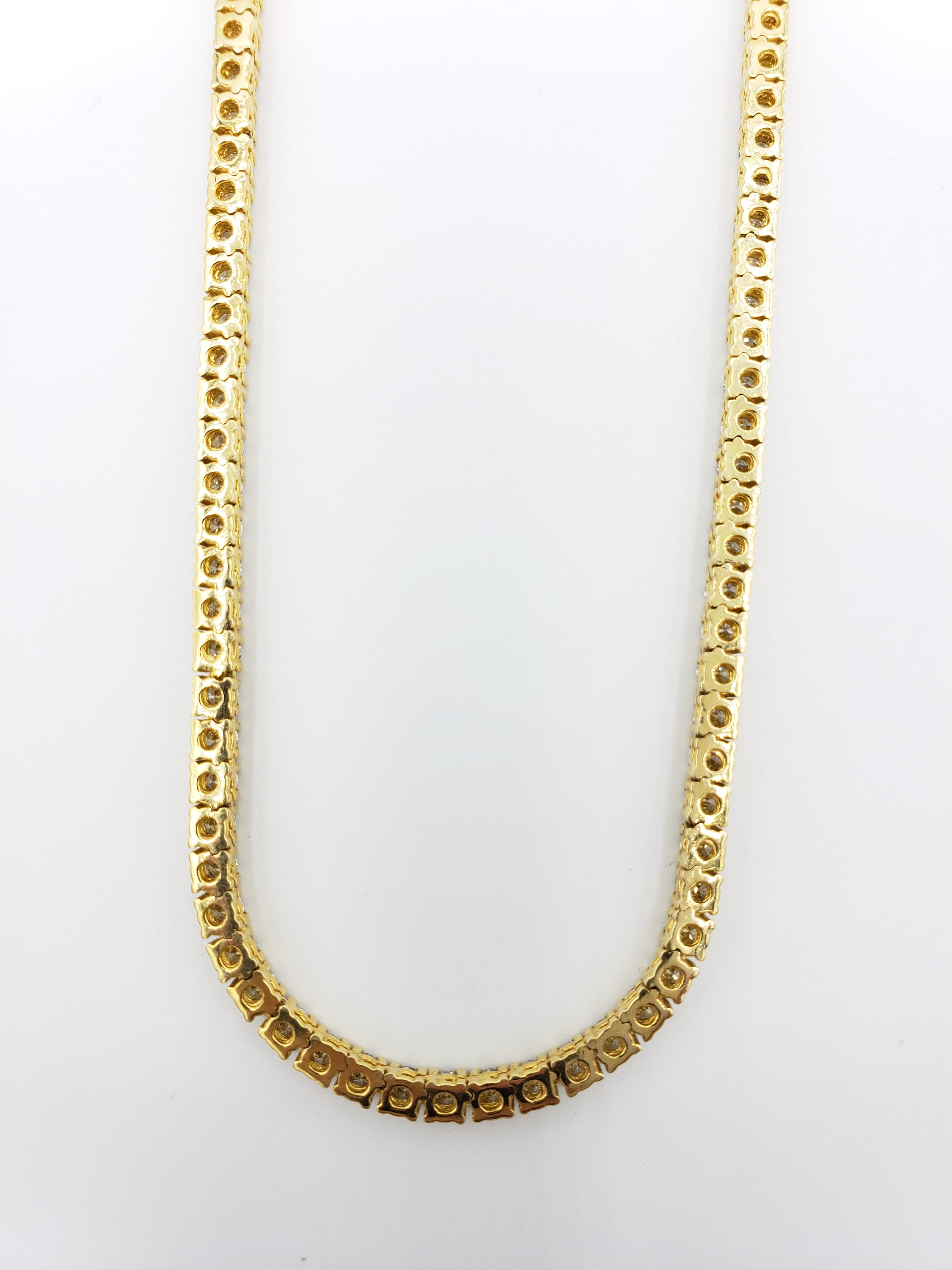 14K Gold- Diamond Tennis Chain 23.5 Grams Fantastic NYC