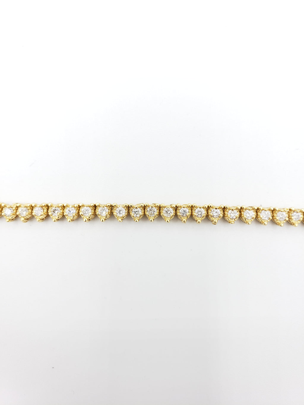 14K Gold- Diamond Pointer Tennis Chain 40.3 Grams Fantastic NYC